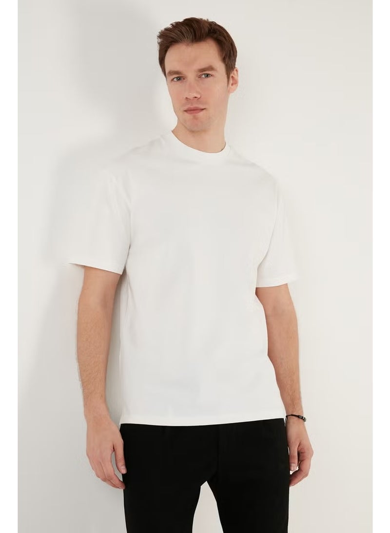 Buratti Cotton Relaxed Fit Crew Neck T Shirt Men's T Shirt 5905446 - Image 1